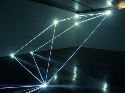 12 CARLO BERNARDINI, Permeable Space 2004; optic fibres, feet h 12x33x75 (part.), Passo Imperiale Museum, Rio de Janeiro.