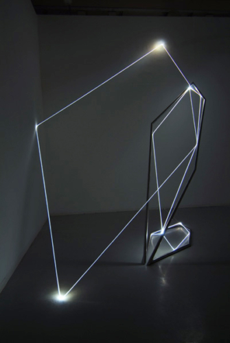 13 CARLO BERNARDINI, Light Catalyst 2005, stainless steel, optic fibers, feet h 14x16x14; Torino, Velan Contemporary Art Center.