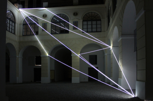 08 Carlo Bernardini Corporeality of light, 2012 Optic fibers, feet h 47 x 55 x 52. Museo Diocesano, Salerno
