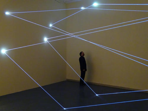 Invisible Dimensions, 2014Optic fibers installation, mt h 4,5 x 15 x 5.Sharjah, Sharjah Art Museum.